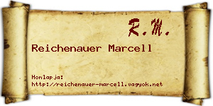 Reichenauer Marcell névjegykártya